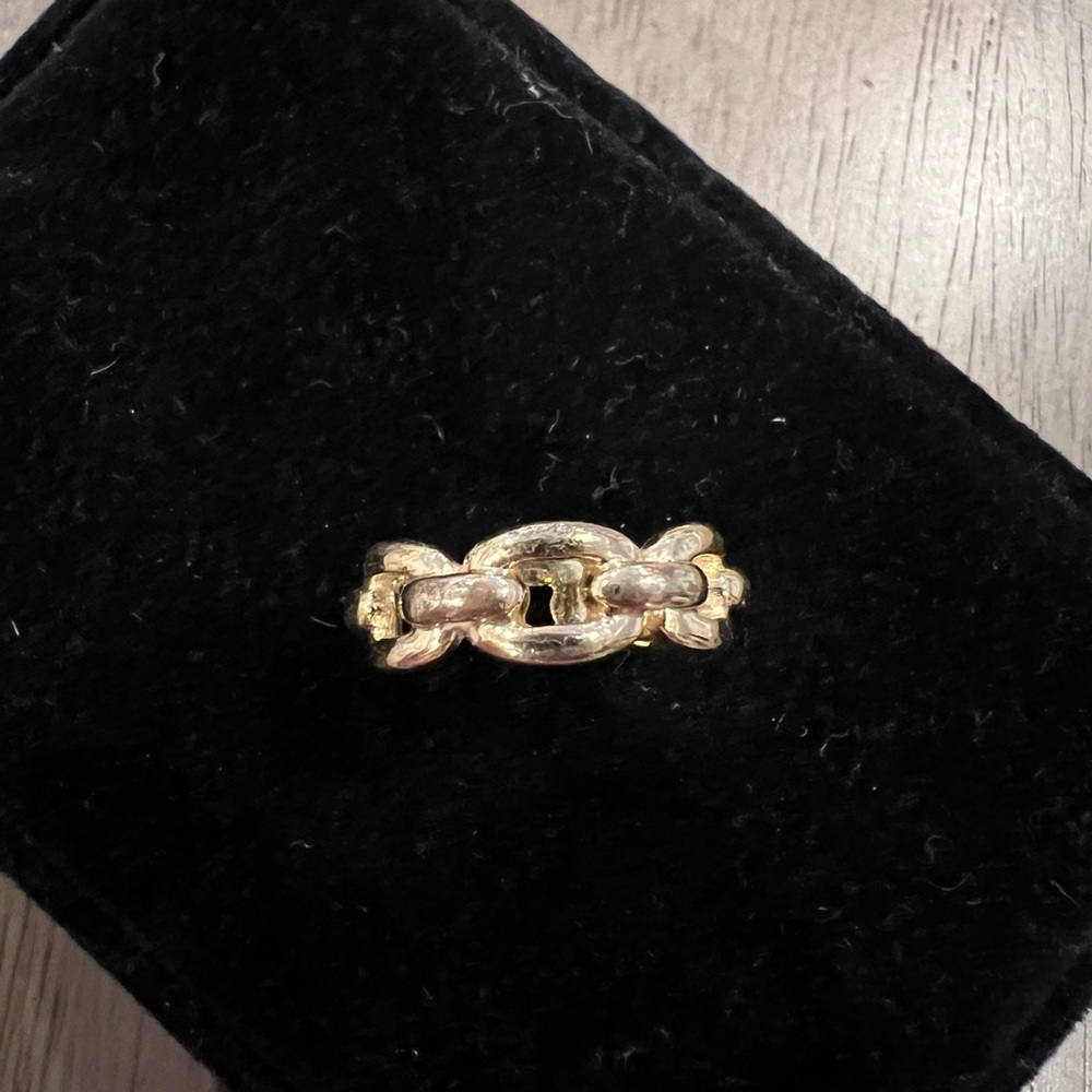 Elegant Gold Chain Link Ring